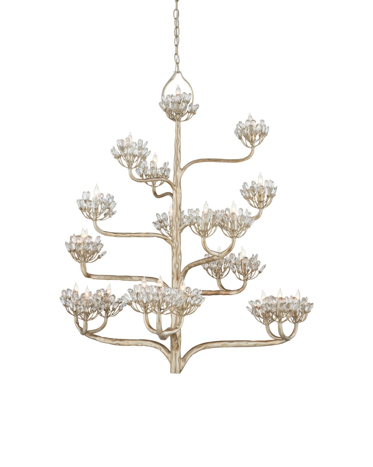 Agave Americana Silver Chandelier